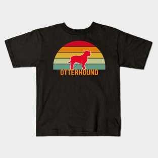 Otterhound Vintage Silhouette Kids T-Shirt